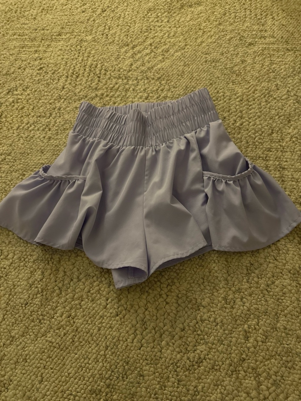 Amazon Women's Lavender Ruffle Mini Skirt